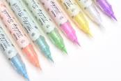 pentel milky brush pens