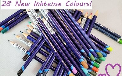 We Love: Derwent’s 28 New Inktense Colour Pencils!