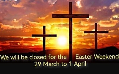 We are closed for the Easter Weekend