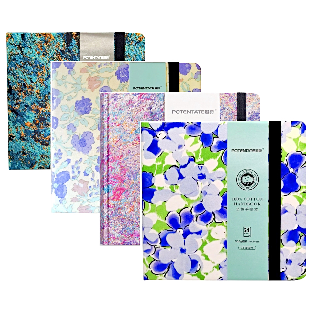 IN STOCK: Potentate 100% Cotton Watercolour Handbooks